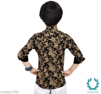 Made In The Shade 100% Cotton Boy's Shirt - 2-3 Years , Black, Cotton, Pack of:1